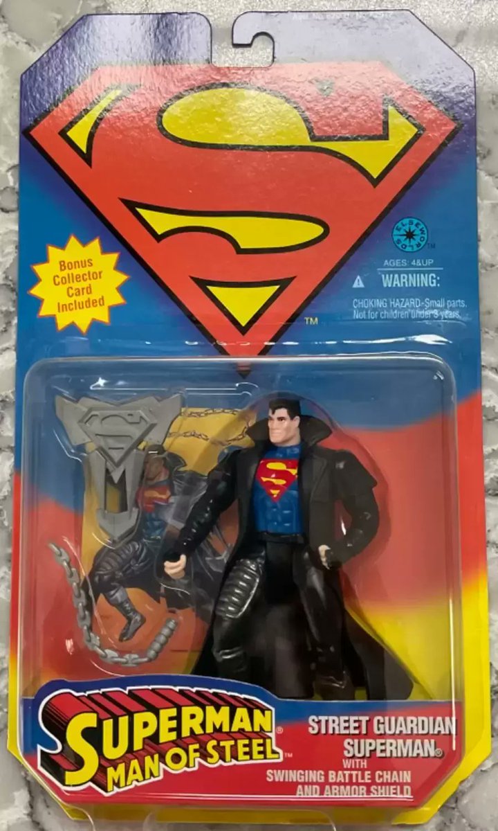 MEarthprime's tweet photo. @dctrinity90s I really liked this #Elseworlds two issues.  I was surprised when Kenner released Street Guardian #Superman and almost released Street Guardian #Superboy. https://t.co/86UomFYERC