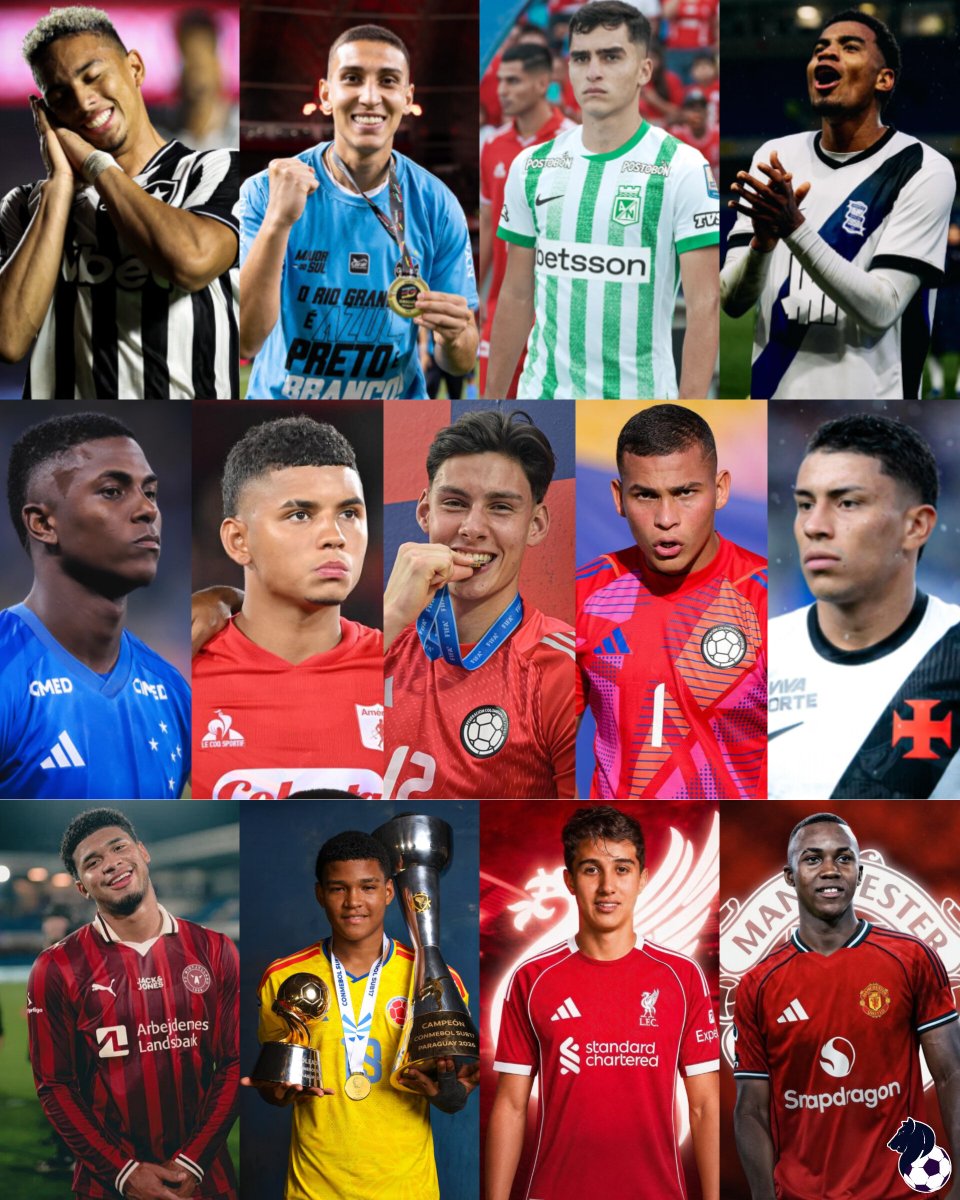 GraficoFutbol's tweet photo. 🇨🇴 | Más allá de si Néstor Lorenzo continúa o no, la renovación tiene que comenzar desde la próxima fecha FIFA de septiembre. Estos son algunos de los nombres que deben empezar a acercar a la Selección: 

➔ Johan Rojas [23]: Vasco da Gama
➔ Miguel Monsalve [22]: Gremio 
➔ Juan Manuel Rengifo [21]: Atl Nacional
➔ Neyser Villarreal [21]: Cruzeiro 
➔ Josen Escobar [21]: América de Cali 
➔ Jhon Solis [21]: Birmingham 
➔ Pedro Bravo [21]: Midtjylland
➔ Jordan García [21]: León 
➔ Jordan Barrera [20]: Botafogo 
➔ Alexei Rojas [20]
➔ Samuel Martínez [17]: Liverpool 
➔ Cristian Orozco [17]: Manchester United
➔ José Escorcia [17]

Con Gustavo Puerta y Carlos Andrés Gómez que ya sumaron experiencia Mundialista, Colombia tiene una base joven con mucho talento. Ahora el desafío será darles continuidad, rodearlos bien y empezar a construir el próximo ciclo.
