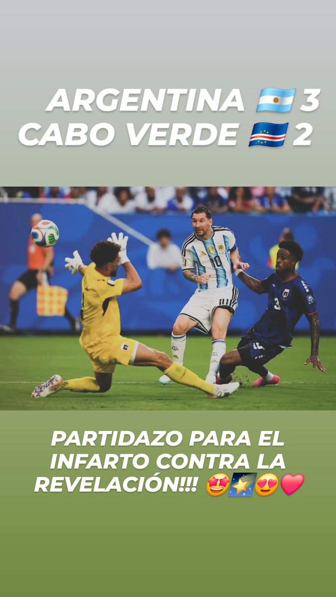 EnzoGutierrez32's tweet photo. LOCOOO!!! QUE PARTIDAZOOO!!! Fue terrible partido, y por suerte, lo ganamos de la mejor manera, casi que se me sale el corazón, RESPETOS TOTALES A CABO VERDE!!! 🇨🇻❤️💕🌠 Y VAMOS ARGENTINA!!! 😍🇦🇷❣️🌠 https://t.co/RG0VIiP2zk