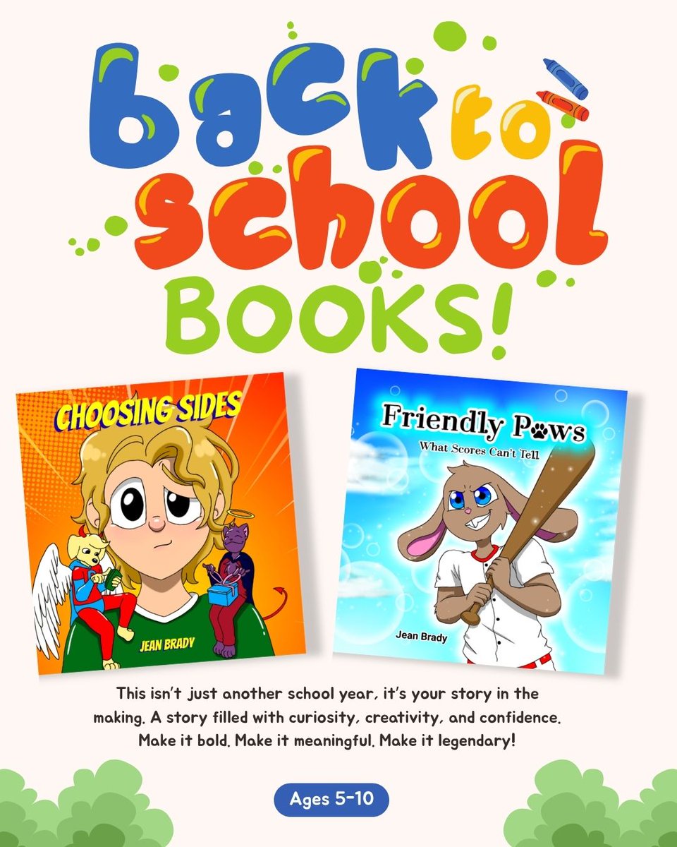 _JeanBrady's tweet photo. Get stories for your children that teach life lessons with fun animal characters that makes learning enjoyable!
Choosing Sides: https://t.co/fIsD1EHMPK
Friendly Paws Book 1: https://t.co/0fHLYp2CpB
#backtoschool #kidsbooks https://t.co/XSZpxtcSrq