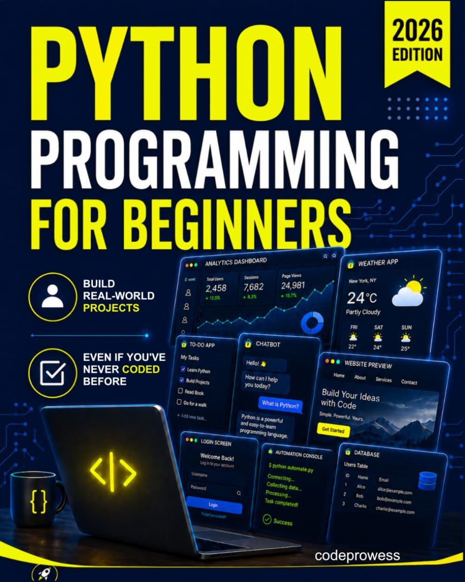 gp_pulipaka's tweet photo. Top 10 Python Books For Beginners! #BigData #Analytics #DataScience #IoT #IIoT #PyTorch #Python #RStats #TensorFlow #Java #JavaScript #ReactJS #GoLang #CloudComputing #Serverless #DataScientist #Linux #Books #Programming #Coding #100DaysofCode
https://t.co/JbHebLA6RJ https://t.co/rUsrZ7oAKp