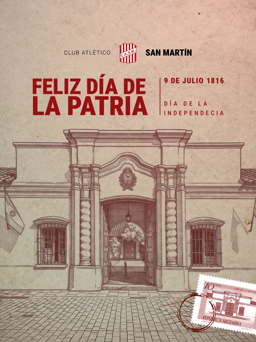 CASMOficial's tweet photo. Hoy celebramos el valor de quienes soñaron con una Patria libre e independiente.

¡Feliz Día de la Independencia! 🇦🇷🇦🇹 https://t.co/qI4JMsZIsf