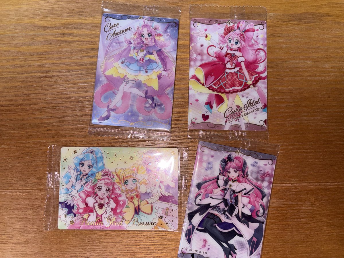 marvelwitch0507's tweet photo. プリキュア　ウエハース　交換

譲:画像のもの

求:HRキュアズキューン

画像のもの何枚でも提供しますのでご検討よろしくお願いします。
郵送　池袋手渡し　可能 https://t.co/0XheQ0iRvy