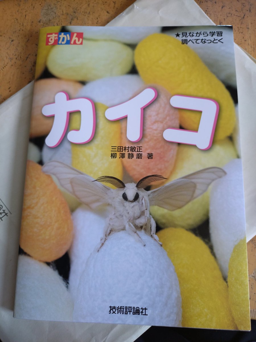 osada_yosan's tweet photo. ちょこっとだけ掲載して頂きました。物凄く面白いし勉強になるからオススメです。
ずかん　かいこ
技術評論社発行
三田村先生、柳澤さん編集お疲れ様でした。#本　#ずかん　#カイコ https://t.co/nIvACPLQQw