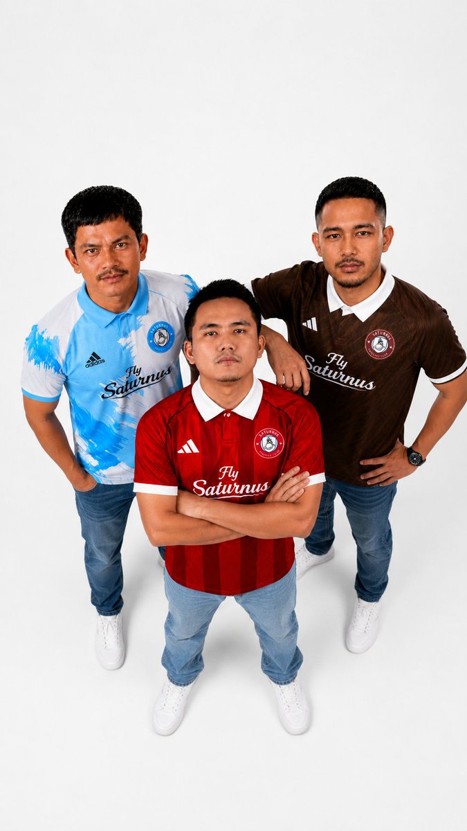 saturnusfcjkt's tweet photo. Jersey Resmi Saturnus FC 2026/27

🔴 : Home
🔵 : Away
🟤 : Third

@LigaBRFI https://t.co/ji98KW66l1