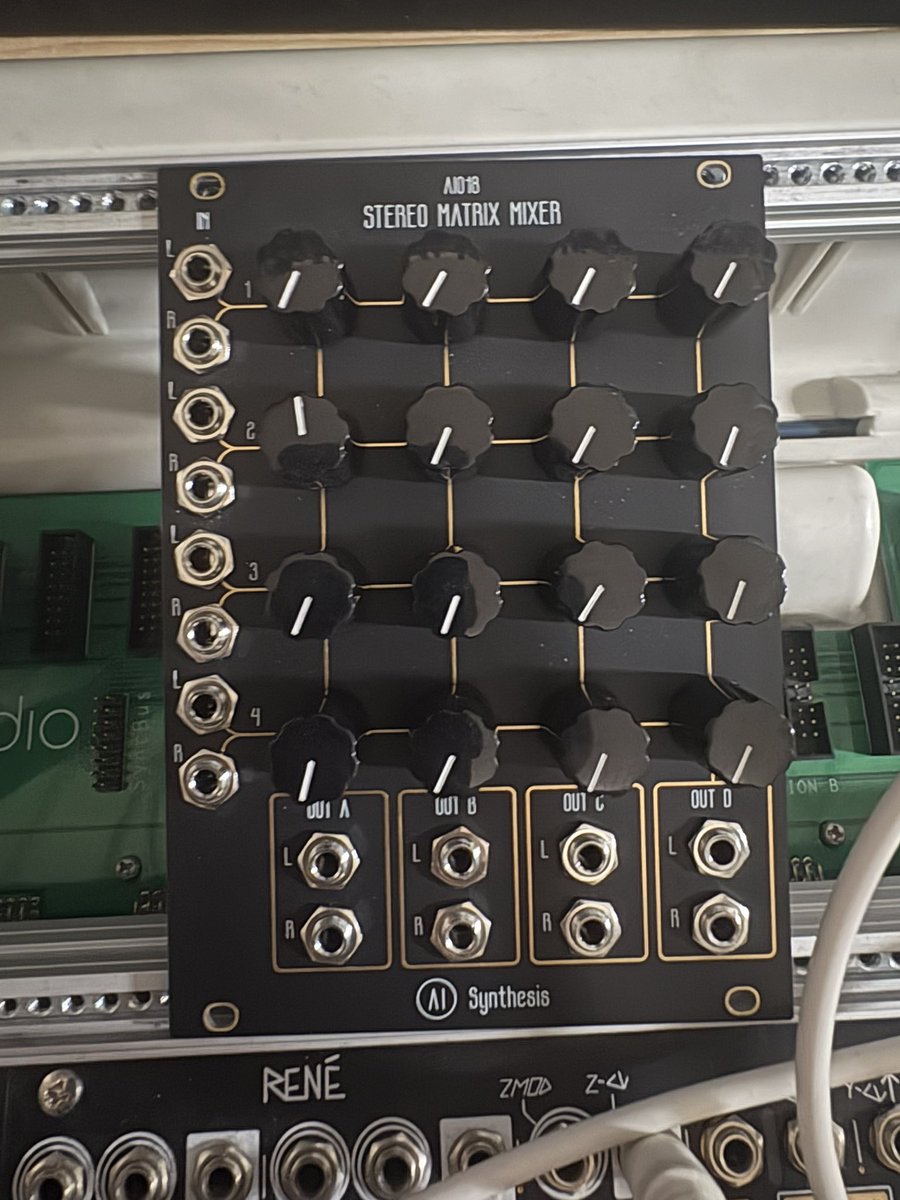my new gear AI Synthesis AI018 Stereo Matrix Mixer 遂に
