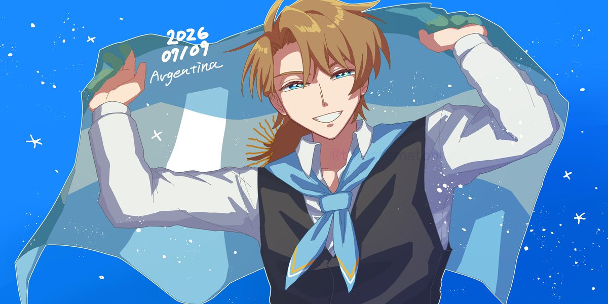tomatomatomany_'s tweet photo. #たくさんのせかい 
#国擬人化 
おめでとう🇦🇷✨ https://t.co/RQaSgLOOOW