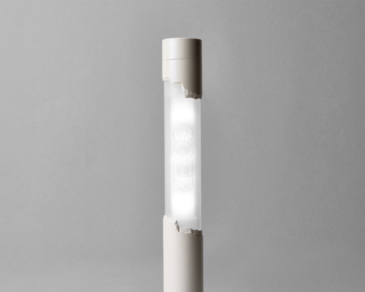 seanscent's tweet photo. fandom logo and name on the lightstick 🥺 https://t.co/f6rqnRCg84