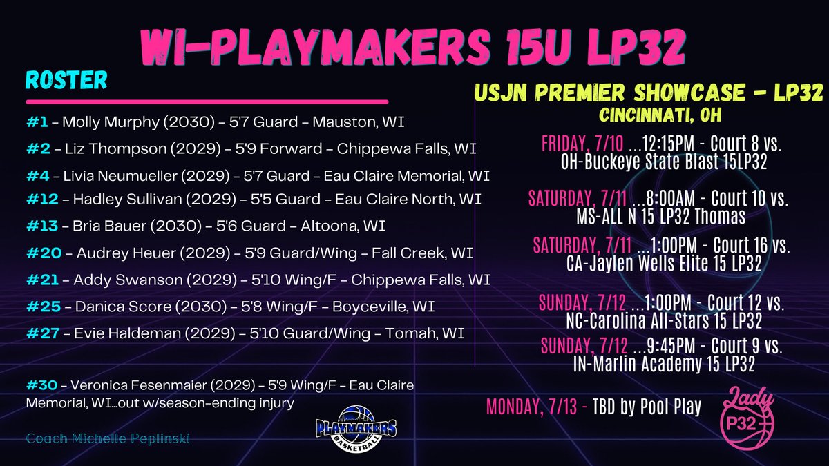 BriaBauer13's tweet photo. @WIPlaymkrs15U 
Can’t wait to play this weekend in Cincinnati! https://t.co/dkAXcMLU8S