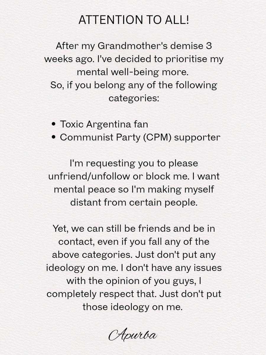 deb_apurba's tweet photo. Please unfollow or block me.
I don't want people who defend cheaters, murderers, and rapists to follow me. https://t.co/Peo18EF1SQ