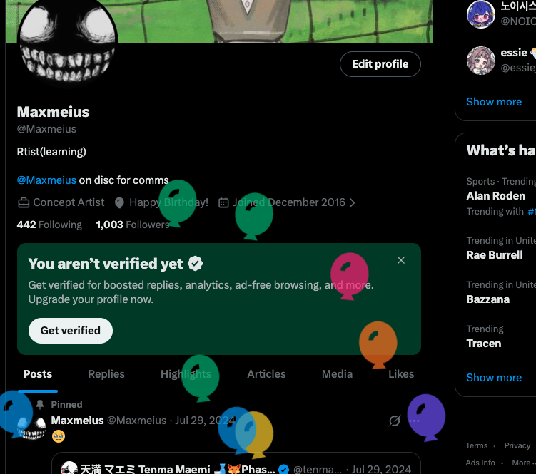 Maxmeius's tweet photo. also happy birthday to bro.
My birthday gift is start arting again https://t.co/NM12sTc0Hy