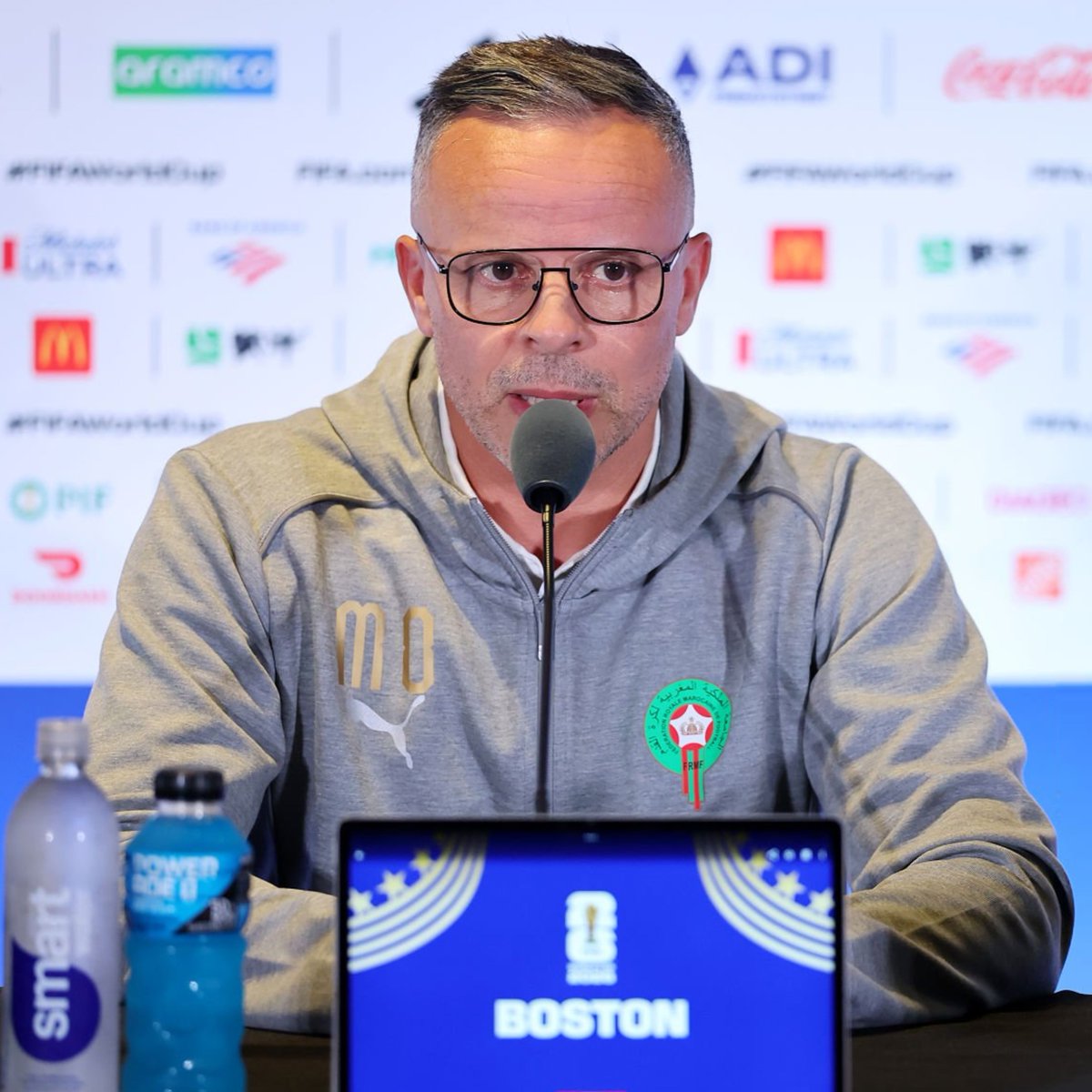 ActuFoot_'s tweet photo. 🚨 Mohamed Ouahbi 🇲🇦 : « JE N'AIME PAS QU'ON DISE QUE LE RESTE N'EST QUE DU BONUS.

Le seul bonus, c'est de GAGNER LA COUPE DU MONDE. » 🫡

🎙️ conf. de presse https://t.co/bXUwQb16kW