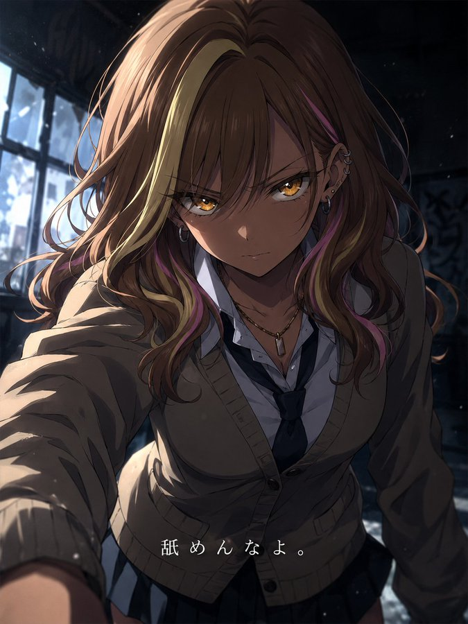 ラノベ表紙プロンプト』に『敵にだけ見せる顔』 のセイラちゃんを