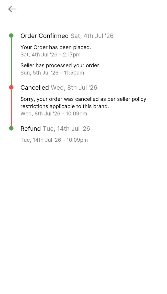 abhi1096's tweet photo. Dear @Flipkart, my prepaid order OD4380.............. was confirmed and processed at ₹725, delayed for several days, and then cancelled without my consent using a vague seller policy reason. I want delivery at the booked price, not a refund. #Flipkart #ConsumerRights https://t.co/FBqwZfIamP