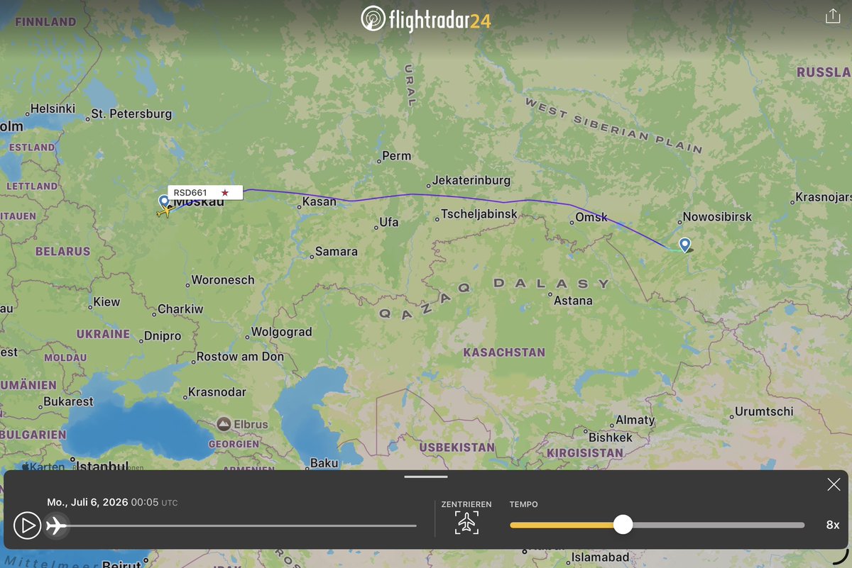 holgidaun's tweet photo. Russia - Special Flight Squadron Tu-214VIP RA-64521 #14FC09 06 jul als RSD661 Vnukovo - Barnaul - Vnukovo
@thereccelizard
@Borrowed7Time
@IntelNightOWL https://t.co/oQ1rvqcLPf