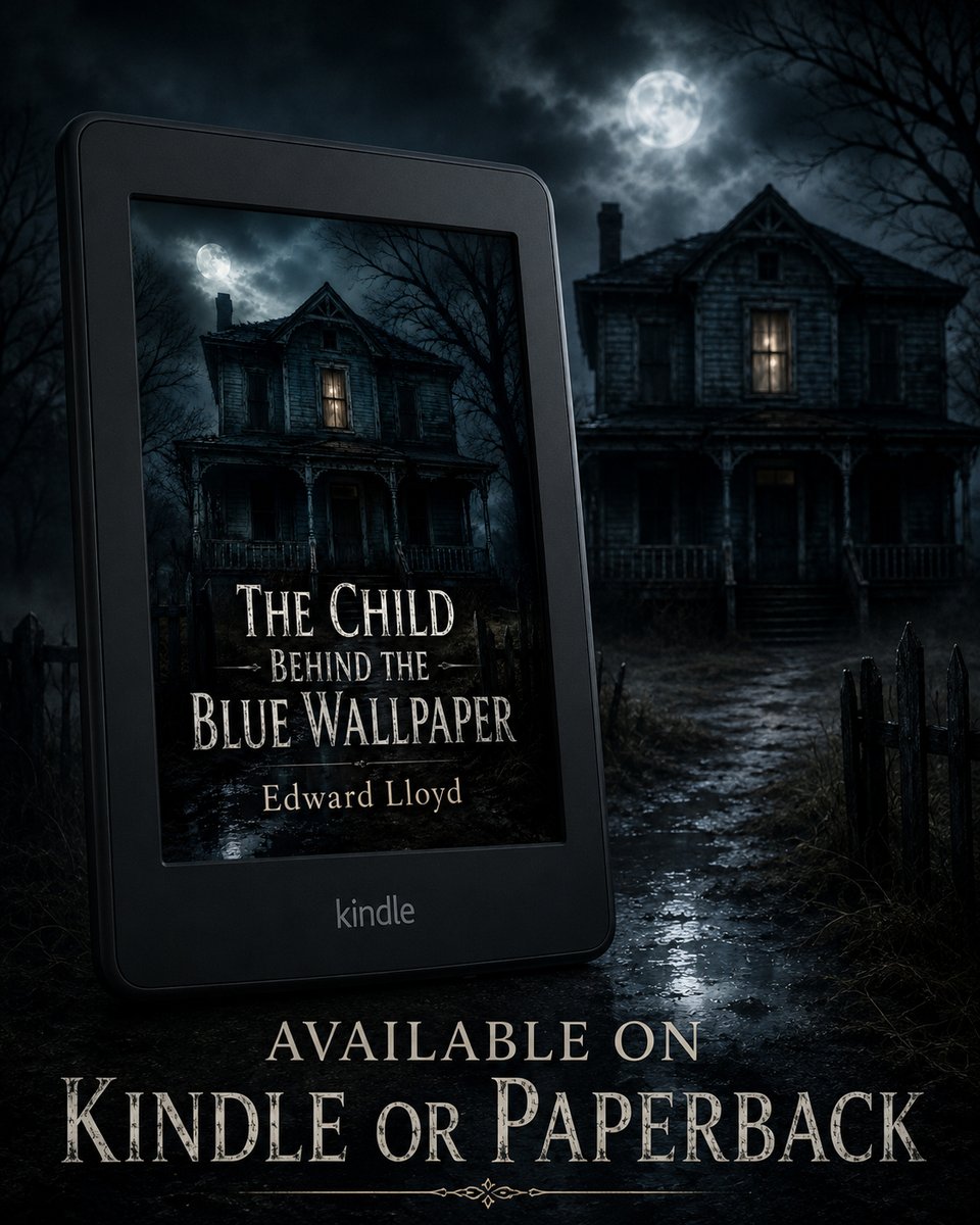 DriverClassics's tweet photo. The Child Behind the Blue Wallpaper is available on Kindle or paperback. https://t.co/KMCErlxAEc #ad #HorrorBooks #GothicHorror #HauntedHouse #KindleReads #PaperbackBooks #DarkFiction #BookTwitter https://t.co/CMM9LSCLfy