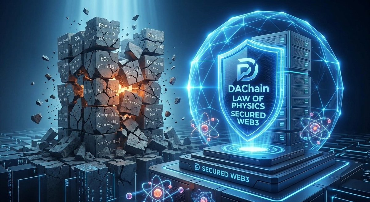 sixtria's tweet photo. Traditional cryptography relies on complex math problems.

Post-Quantum security on @dac_chain relies on the absolute laws of physics.

We are upgrading Web3 security from the ground up to ensure long-term trust.

Don't get left behind! 🏗️🚀

#DAChain #Web3 #Security https://t.co/tO9rftc96S