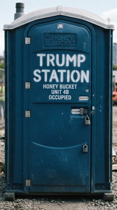 EriccShepherd's tweet photo. @atrupar What building? A Honey Bucket? https://t.co/bVJhCCszJ2
