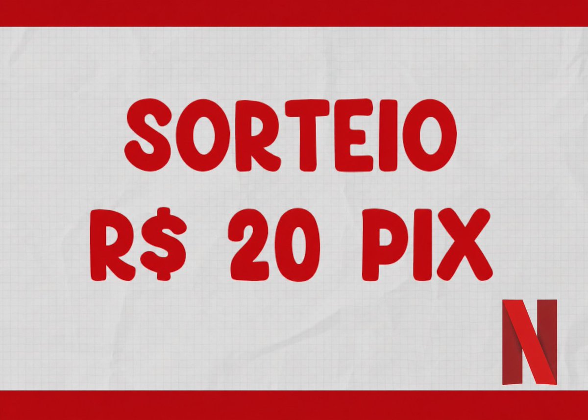 LucaStreamin300's tweet photo. ✨ SORTEIO ✨

🥇Prêmio: R$ 20 no PIX e 8 Acessos Netfl1x Premium 

➡️ Siga @LucaStreamin300
➡️ RT nesse Tweet
➡️ RT no Tweet abaixo
➡️ Marque um amigo 

🗓️ Resultado: 12/07 https://t.co/5Sfvt7o8xR