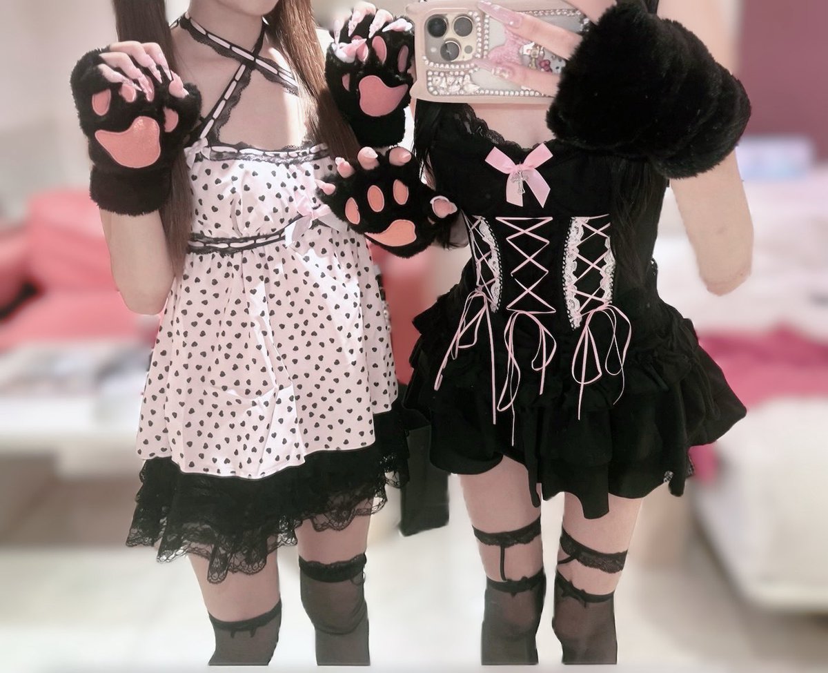 00usagi_0's tweet photo. 🐈‍⬛🎀♡ https://t.co/mA703hgT09