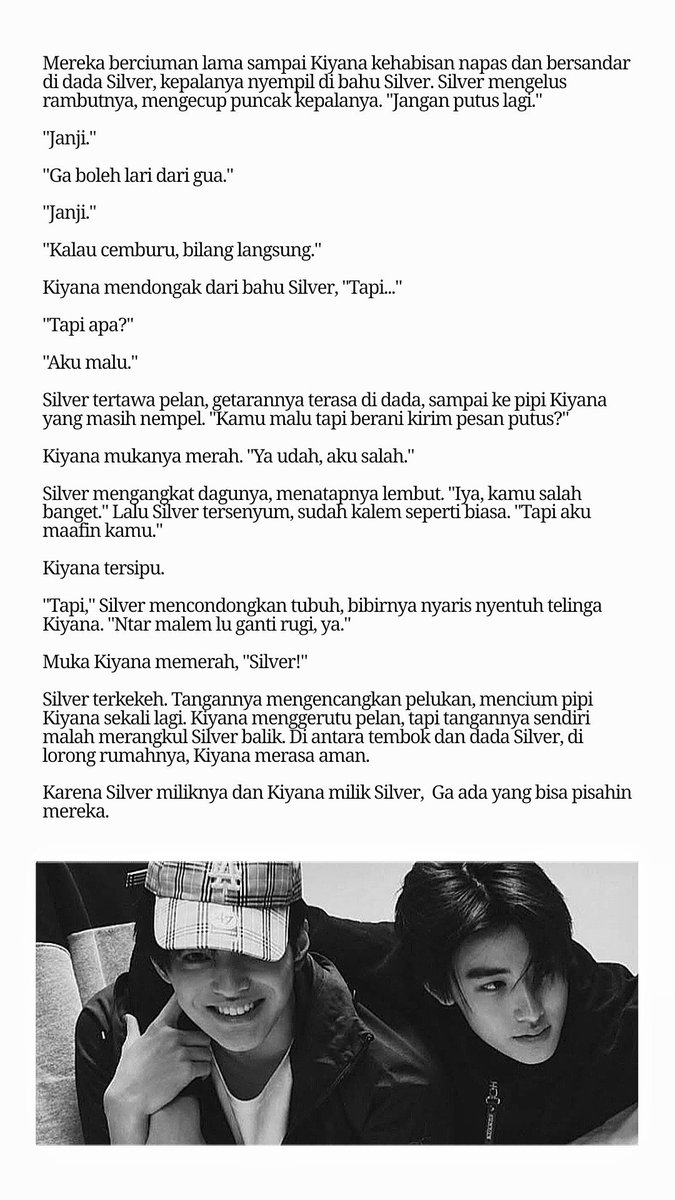 prneman's tweet photo. CW: Kissing, #hyeonkeon au. Silver (Sh) dan Kiyana (Kh) putus berapa detik? https://t.co/oasQRslZzJ