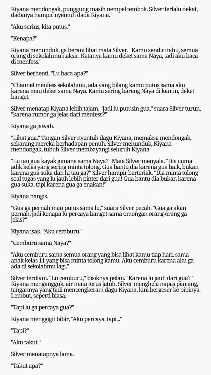 prneman's tweet photo. CW: Kissing, #hyeonkeon au. Silver (Sh) dan Kiyana (Kh) putus berapa detik? https://t.co/oasQRslZzJ