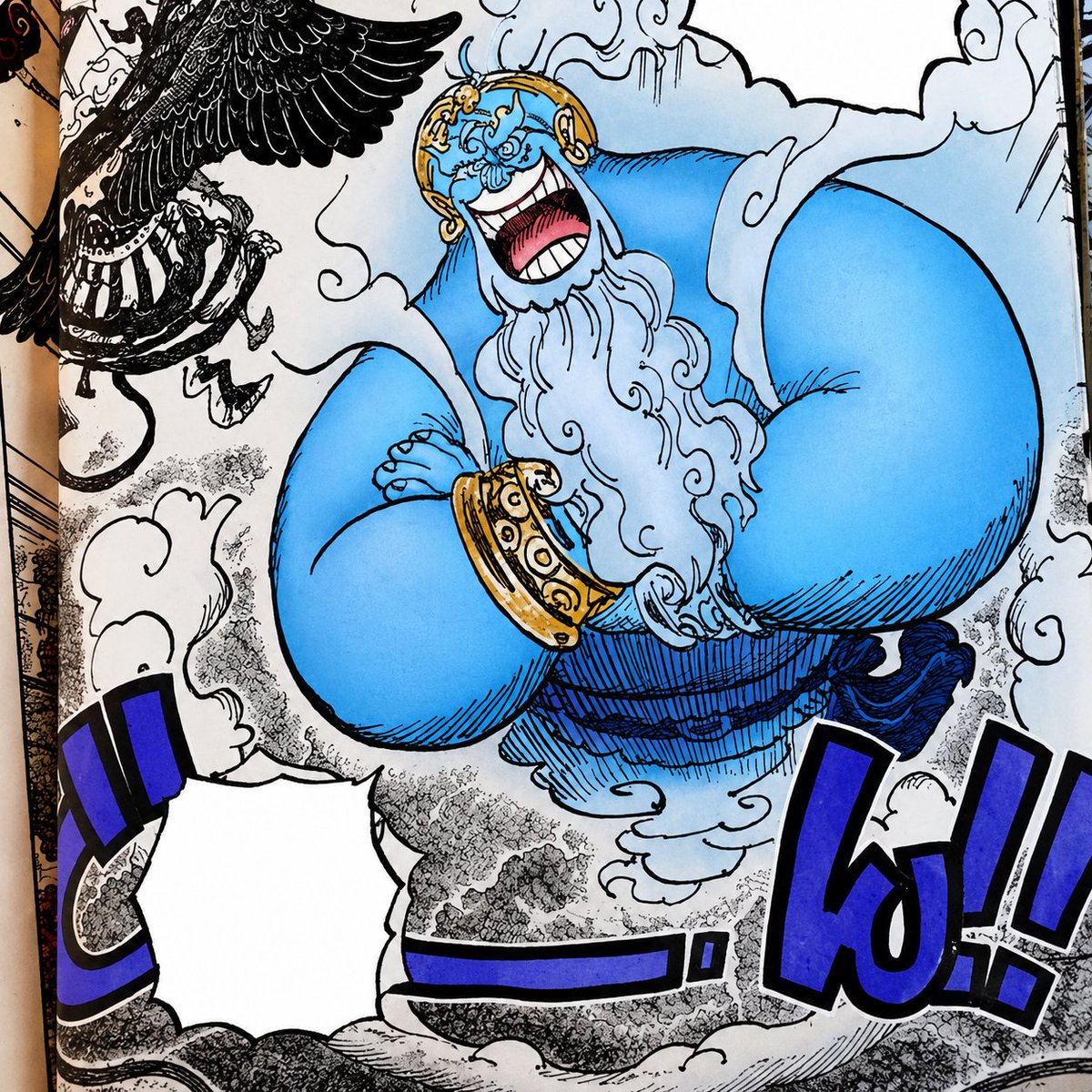 Finnajith's tweet photo. Gear 5 genie Luffy gonna break the internet when animated 

#ONEPIECE1188 https://t.co/sSRK632hmG