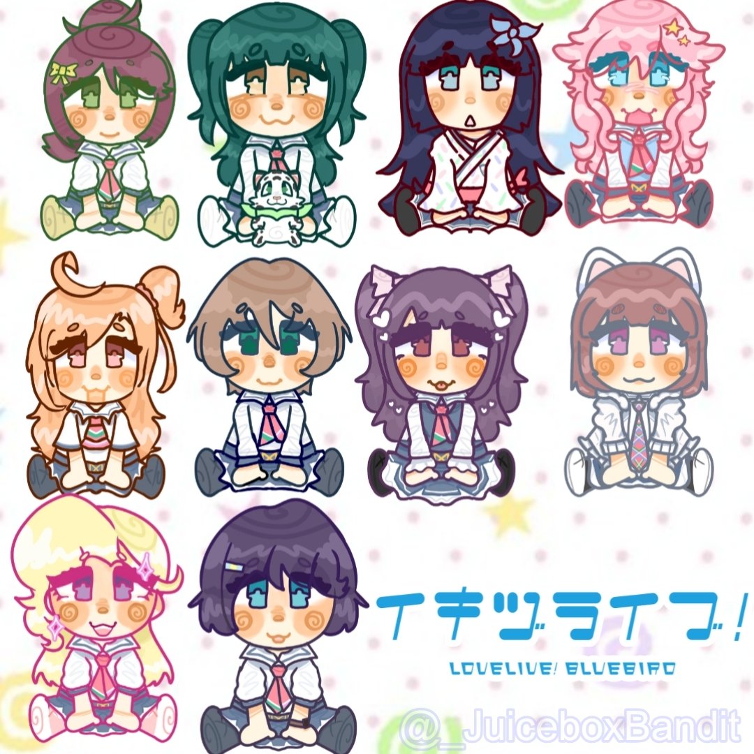 _JuiceboxBandit's tweet photo. ✏️🌈

HIHI HELLO I HAVE COMS NOWWWW!! SPECIFICALLY FOR THESE CHIBI DESIGNS!! these are YCH comms so they will be drawn with these bases!!
!!! Thank you so much 🥹!!
(I also have the love live designs as keychains lol)
https://t.co/PcJaFJuXbo

#vgen #ych  ! https://t.co/DoPtzdry3w