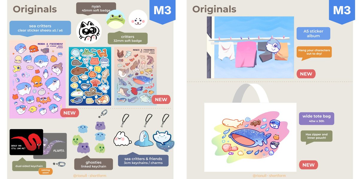 rionull's tweet photo. hi!! i'll be at #CSF26 with @hyrinu and @Procritor this weekend!

pulling up with original stuff, pokemon, ffxiv, gbf &amp; some other games!
i want to declutter, so i'll be throwing in discounts/freebies where i can!

see you there!

#creatorssuperfest26 #CSF26catalogue https://t.co/Mcqm7lt0az