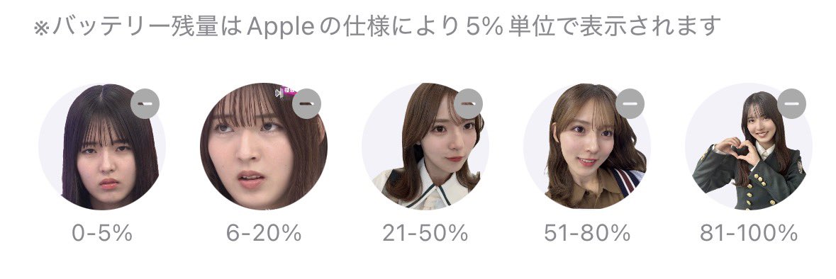 hinata_sakura06's tweet photo. 最近よく見る充電残量のやつ、
ゆーづが適任すぎた笑笑笑
#櫻坂46 #中嶋優月 #widgetclub #ワイプ芸 https://t.co/3SIK4Rsb0M