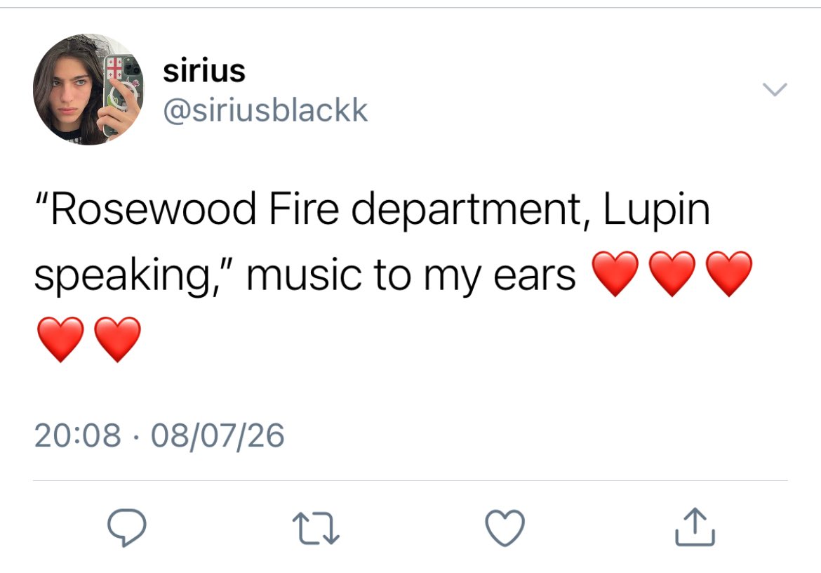 SIRIUSL0VER's tweet photo. wolfstar au!! 

the rosewood fire department where remus lupin works has one recurring incident: 14 main street. 

unfortunately for remus, 14 main street belongs to sirius black. https://t.co/OqQdccb5FE