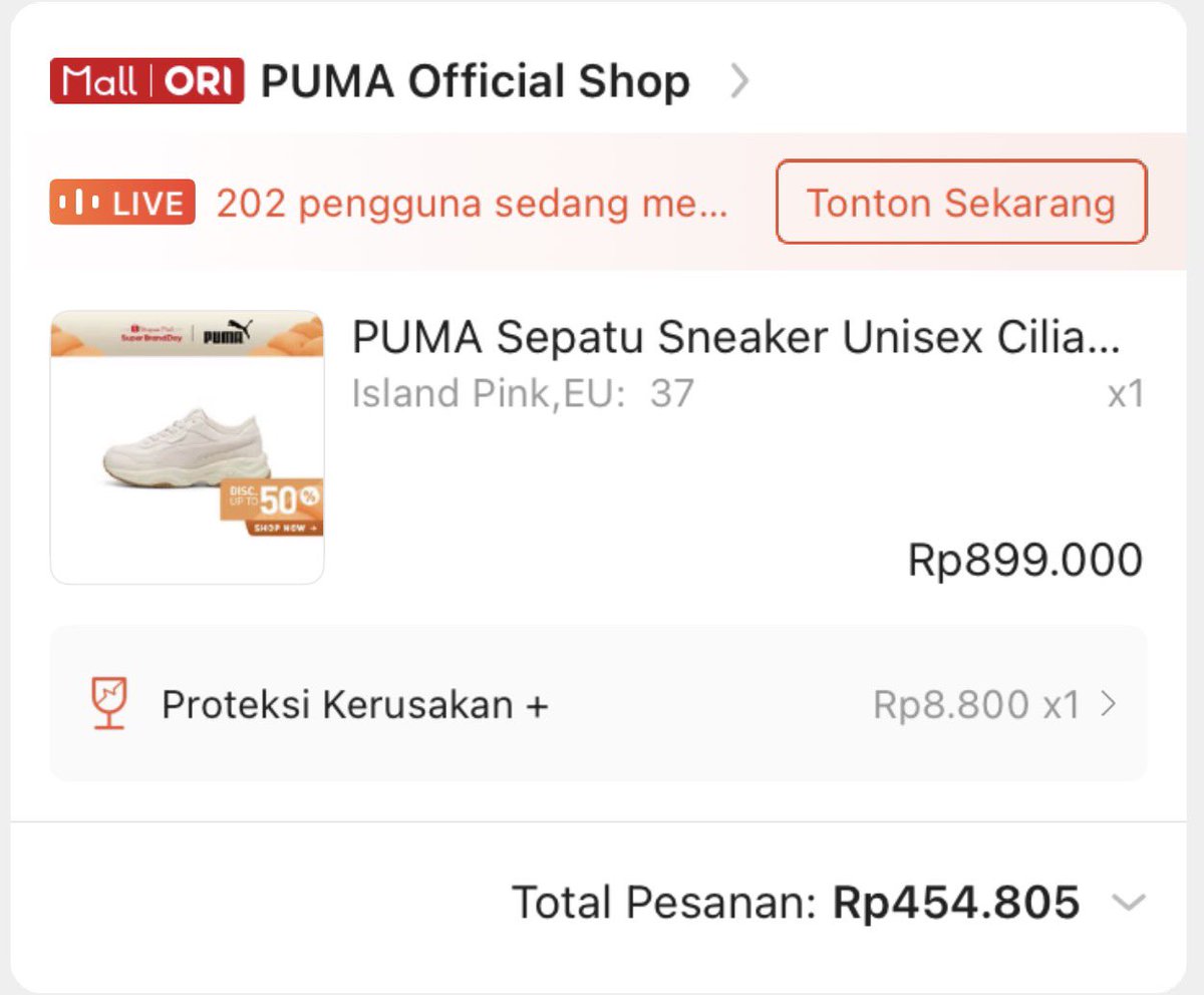 honestfind's tweet photo. IN THIS ECONOMY ❗️❗️ beli sepatu puma dapet harga semurah ini 😭💔…. awalnya ku kira salah setting harga https://t.co/KgRsU6MZW7
