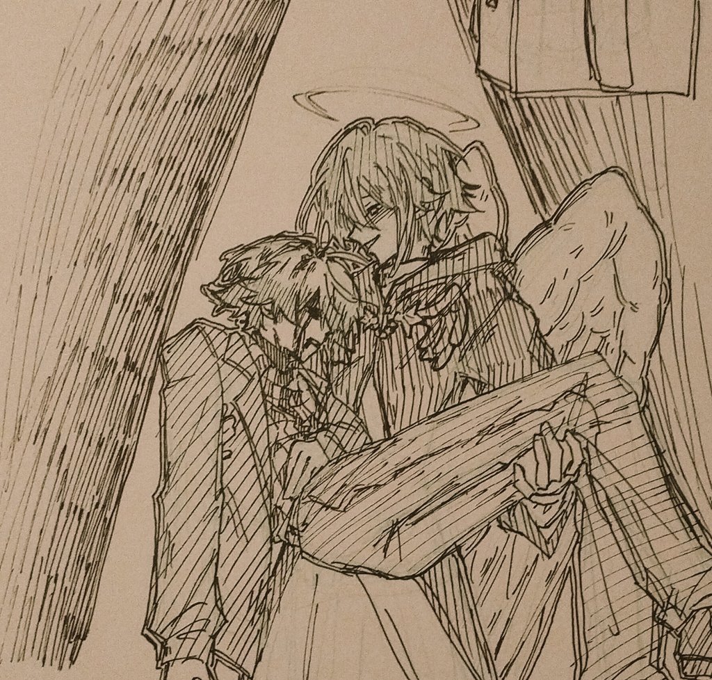 KhnhLyCao1's tweet photo. #prsk__FA #類司
「 Let's go to heaven 」🪽 https://t.co/OfKCKzOTHX