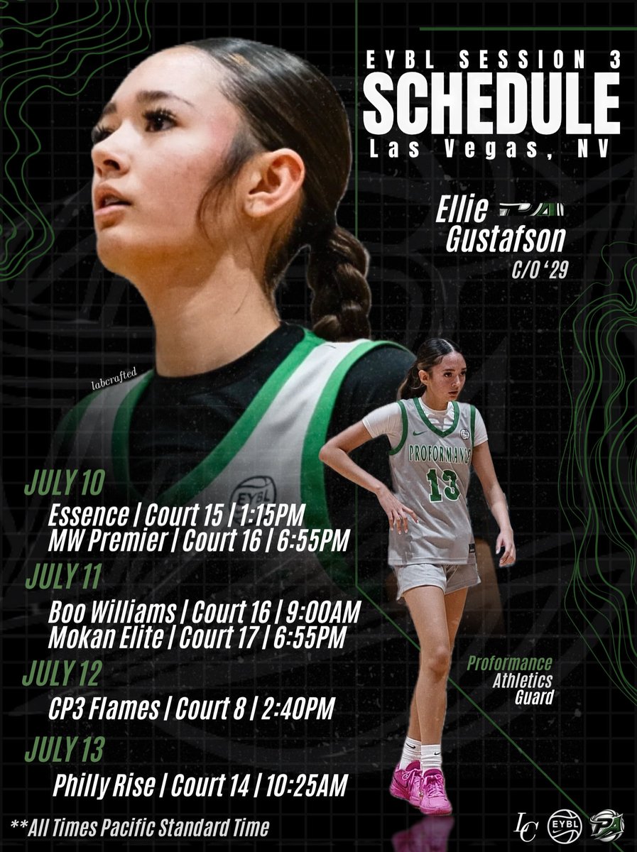 elliegustafson_'s tweet photo. Locked in π― | Session 3
Ready to compete!!
π Las Vegas Convention Center
π Nike Girls EYBL Session 3
#οΈβ£13 | 5β10β Guard | Class of 2029
#nikeeybl #girlsbasketball #classof2029 #studentathlete https://t.co/cCj8W3GmGj