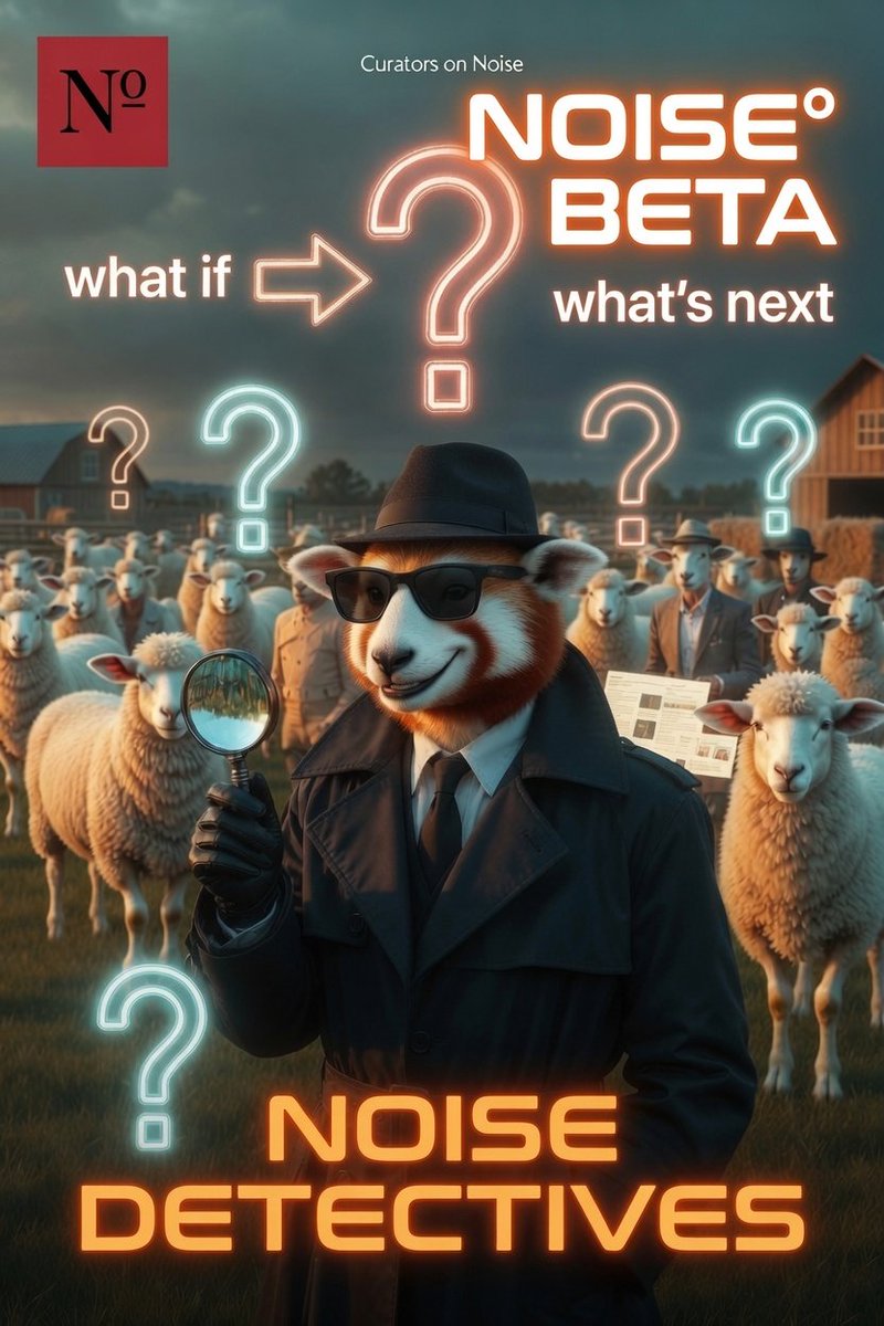 Apexnmk6's tweet photo. Just dropped:Curators on Noise @noise_xyz
They spot trends first
The ones who turn “what if” into “what’s next.”

Like detectives who solve the mystery before anyone else -our Curators create the trend pages everyone follows

Invite-only
Real taste
Real edge
Who’s curating today? https://t.co/e4d8oMqsV8