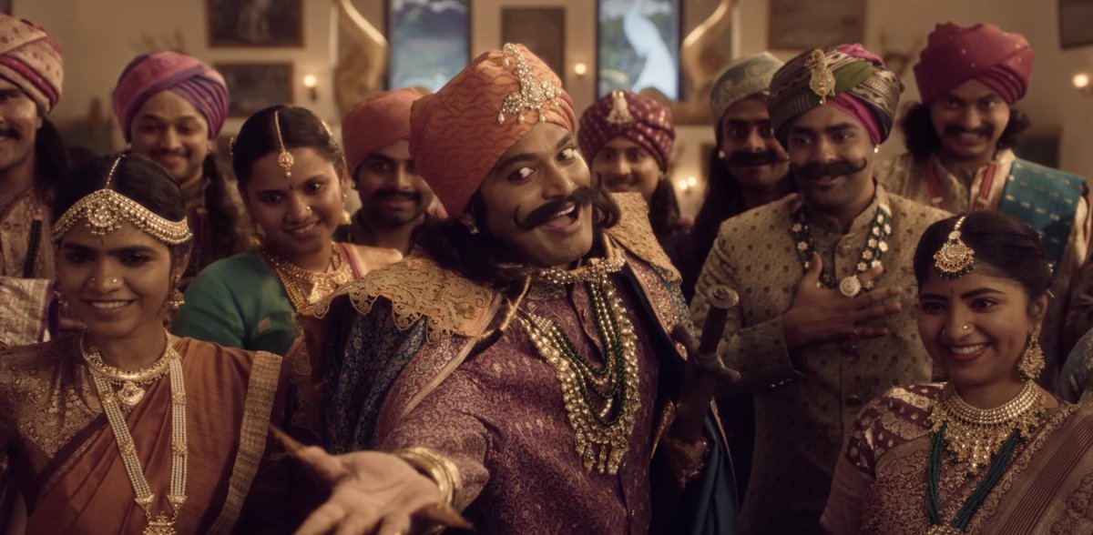 jammypants4's tweet photo. There is a creative sequence in #RaoBahadur where the ancestors of the royal family of Bhuvanalayam try to instill some sense in the mind (literally) of Rao Bahadur. 

The necessity of a progeny is depicted through a song called 'conditioning' &amp; I was in awe of the magic https://t.co/7NBrvmZ0KV