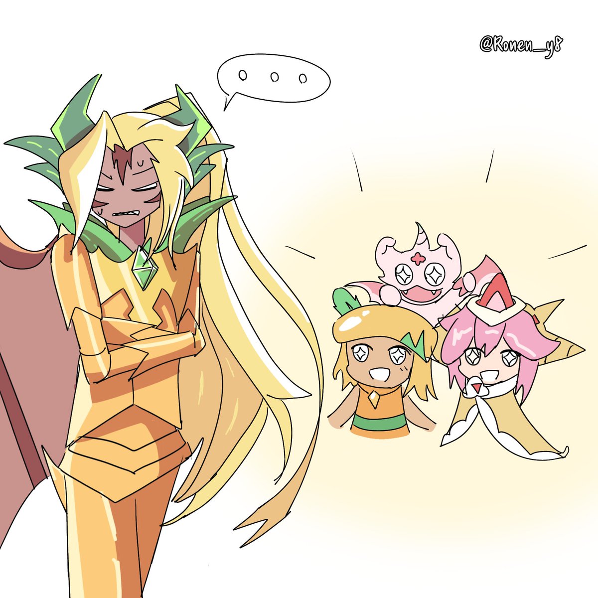 Ronen_y8's tweet photo. 아기 쿠키들에게는 마음 약한 파인드래곤이 귀엽다

#AnanasDragonCookie #cookierun https://t.co/Evyvp3gDDS
