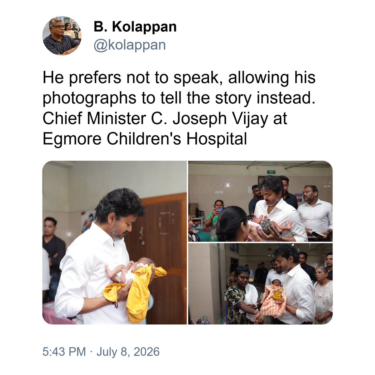 PhSoCr's tweet photo. I am fascinated by the power of #SocialConditioning!!! 

The way #TamilNadu is conditioned to romanticise political shifts makes even seniors lose their critical detachment.

When a mature mind looks at a routine political photo-op and reads profound eloquence into it, it shows how deeply the prevailing social conditioning has penetrated our collective #psychology!!!
