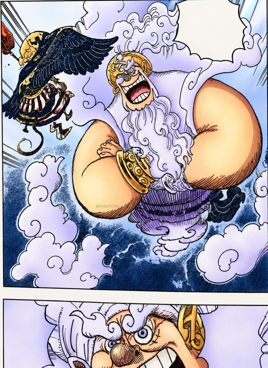 KaijuCortex's tweet photo. #ONEPIECE1188 
GEAR 5 LUFFY'S TRANSFORMS INTO GENIE AGAINST IMU 😭😭😭 https://t.co/ewMOBIDfaV