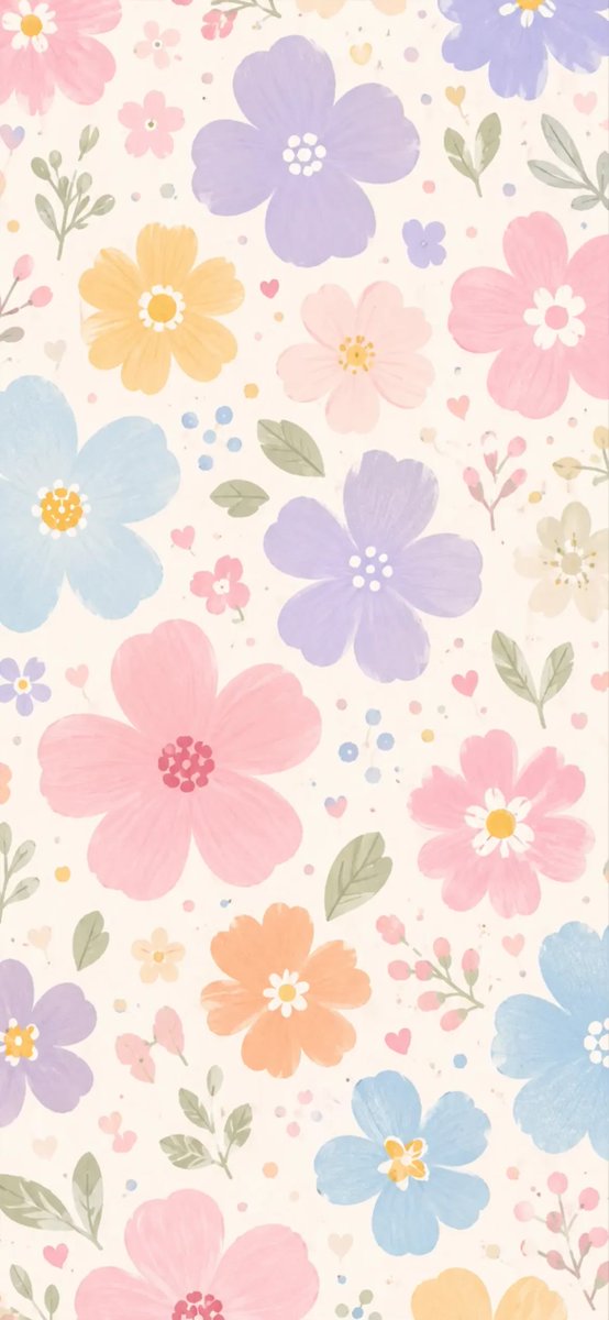 Bella_utd's tweet photo. Pastel Printed Flowers wallpaper https://t.co/UuqaJJeAOc