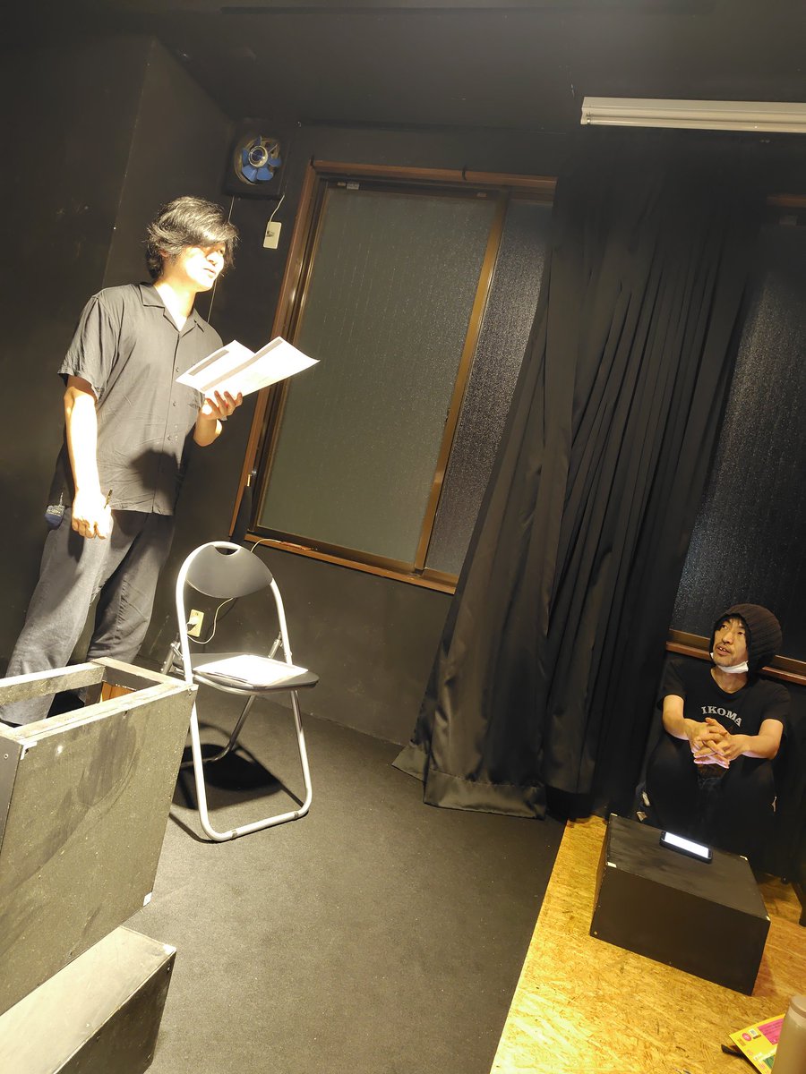stegumi's tweet photo. お稽古スターツ👀
今回は仙台のナターシャ・プレシコフの高江智陽さんが出演してくれる事にっ！ウソだろっ？！ダメモトで聞いたら快諾頂きまして大感謝🙏コレが令和のマサカノタカエ現象デス。
楽しみながらモチモチ頑張りたいお気持ちモチモチ👀
膝を抱えてるのは作演のサッドモンスターだよっ！ https://t.co/oJeRxgCOWJ