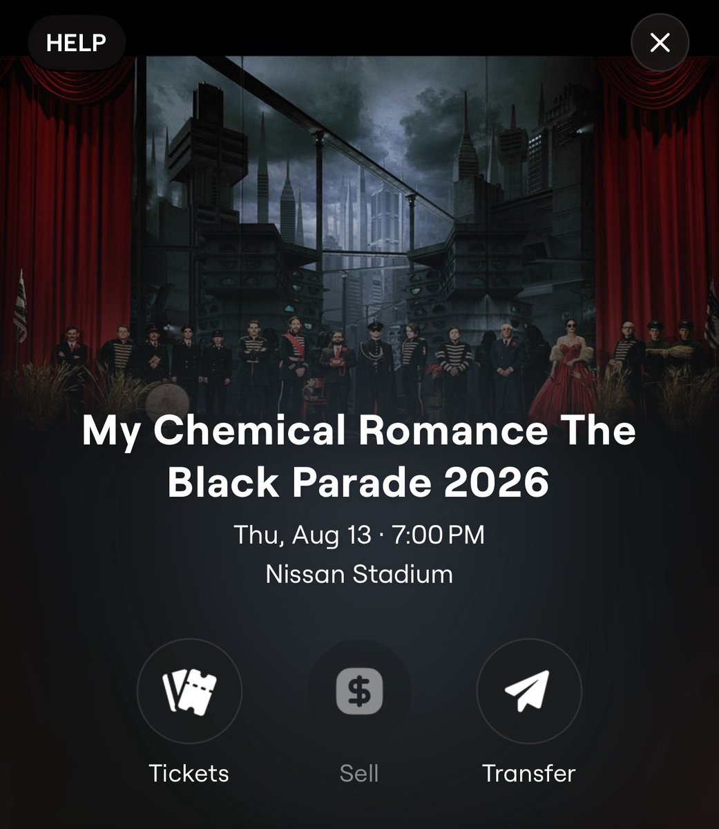maryreckless's tweet photo. WTS: 3 My Chemical Romance tickets for Nashville on Thursday August 13! 

Section 110 Row J Row 16,17,18 

FV!!!! 

tags: MCR selling tickets Nissan Stadium 08/13 selling https://t.co/p3tL7YNBsD