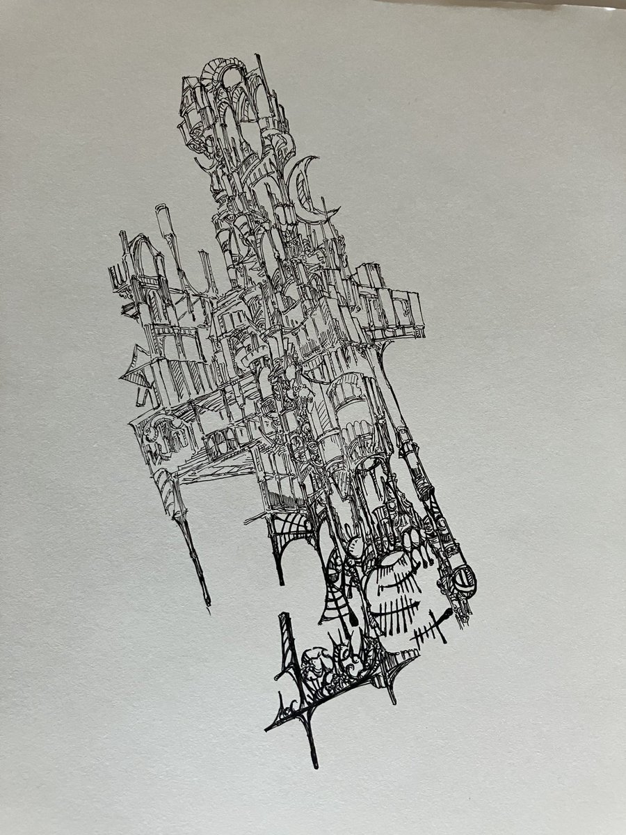 chocolatesunit1's tweet photo. 暑いって
＃ペン画　#ごちゃごちゃした絵　#細密画　#絵柄が好きって人にフォローされたい https://t.co/bLHhgr9F27