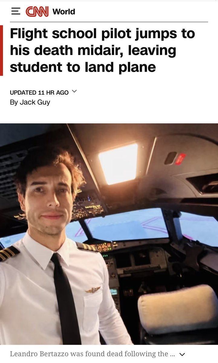 MerGarza's tweet photo. Weyy ¿vieron el caso del instructor de aviación que se lanzó del avión durante una clase? 🥴 La chica estudiante de 22 años, aterrizó el avión de emergencia. El instructor le dijo lo siguientes antes de saltar del avión:

 “Vos sabés lo que tenés que hacer, seguí para adelante”

Sucedió en Toledo, Argentina. Fue el sábado pasado.