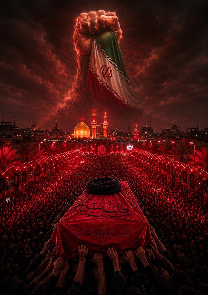 zfg157sa's tweet photo. و راهی که از دل میلیون‌ها دل می‌گذرد، به بین‌الحرمین می‌رسد؛ آنجا که هر عاشق، قرار آخرش را با کربلا می‌بندد.زیارتت قبول آقای شهید ایران
#باید_برخاست
#ایرانی_ترین_ایرانی https://t.co/tfhIMmeGcS
