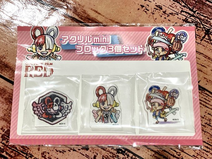 再入荷】原画商品 アクリルminiブロック 3個セット ウタ&ウタアイコン
