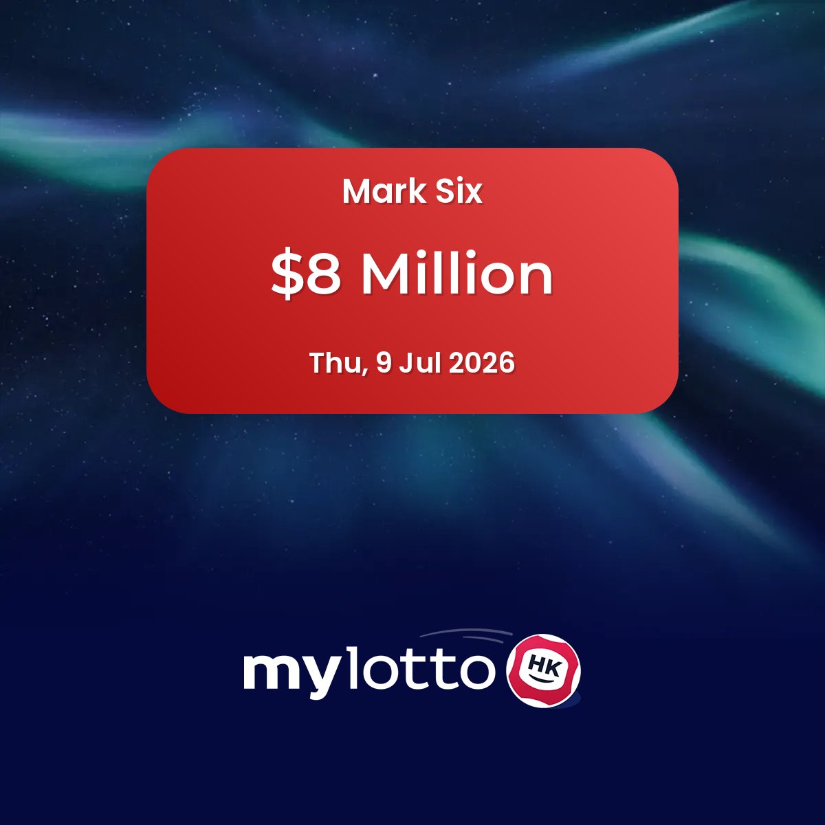 marksixapp's tweet photo. 📅 Another day, another jackpot
💰 The Mark Six jackpot on Thursday is $8 Million - just sitting there waiting for someone
🤷 Will it be you? Statistically unlikely, but someone's gotta win...
#Jackpot #MarkSix #SomeoneHasToWin https://t.co/378cYRntaZ