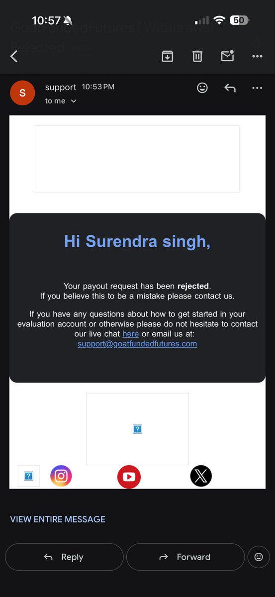 wincent_fx's tweet photo. New scam @GFFutures 
FUTURES FIRM DENIED PAYOUT NO REASON PROVIDED
TIMED OUT FROM DISCORD
NO REASON PROVIDED
ABSOLUTE SCAM
@PropFirmMedia 
@PropFirmMatch https://t.co/kVYK5VPEO3