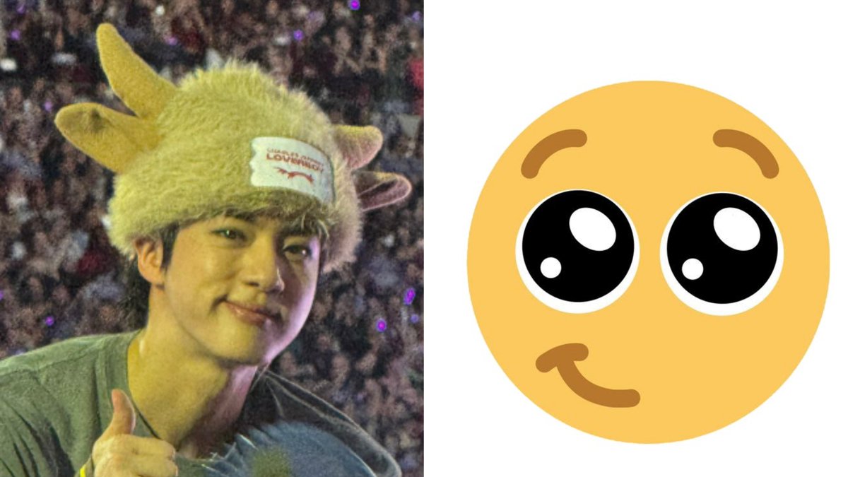 jinspam_'s tweet photo. His side smile 😭😭😭😭 https://t.co/ZP25vMssks