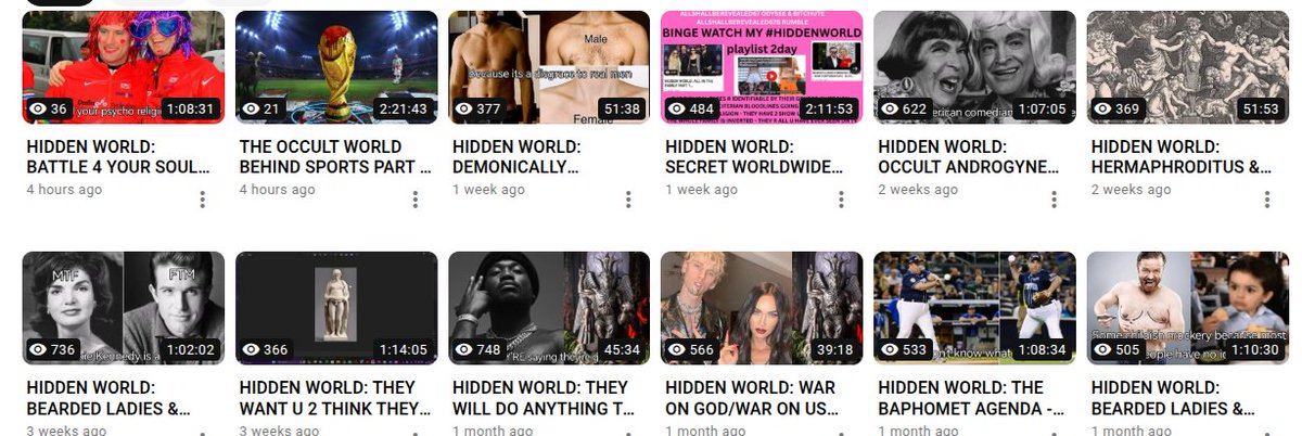 AuthorCiaL's tweet photo. @OneGoal @yivieyvonne @janayaish @ONEGOAL123 @ULISES15842133 @369Earth432Hz WHATS CENSORED ON BITCHUTE 7/9
@AuthorCiaL #elitegenderinversion clip HOWWHYSEEIT
https://t.co/QXEFF1UPdP demonically possessed cult
https://t.co/JKT6jzLCyE they want u 2 think…
https://t.co/h4ZVKgRTcR hermaphroditus
https://t.co/NgQ2Nlbf9j secret trans network its global https://t.co/BEzrNUJXju